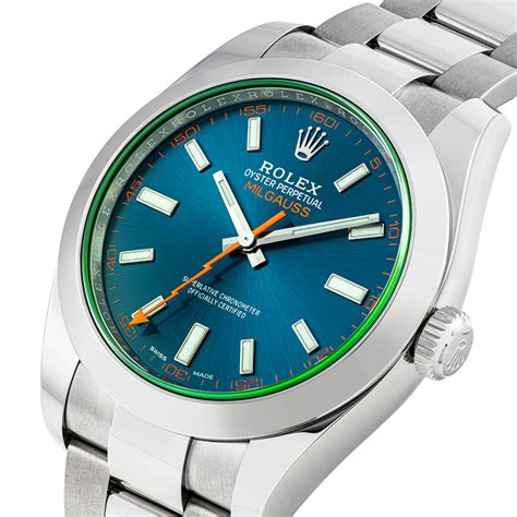 Rolex milgauss blue dial